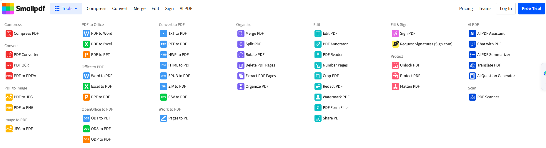 Smallpdf pdf转图