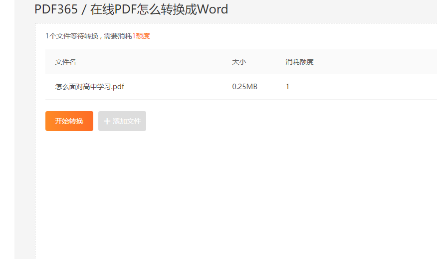 PDF转换成Word转换