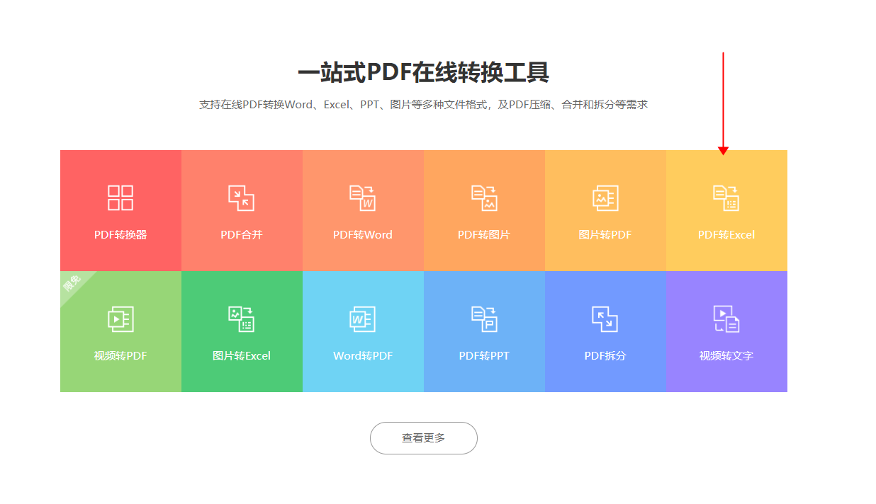 PDF转Excel