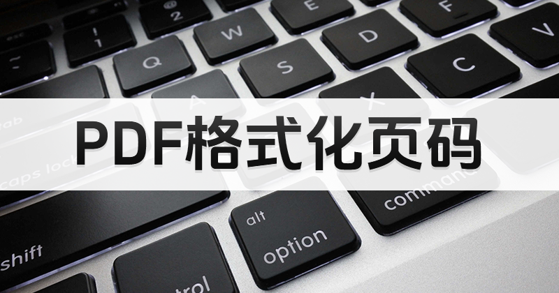 如何免費(fèi)進(jìn)行PDF頁(yè)碼格式化?pdf頁(yè)碼編輯免費(fèi)教程