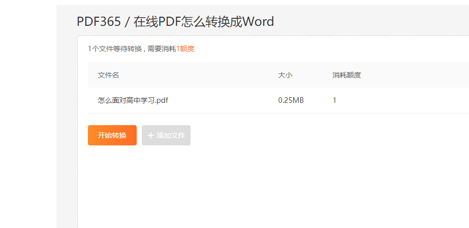 PDF转换成Word