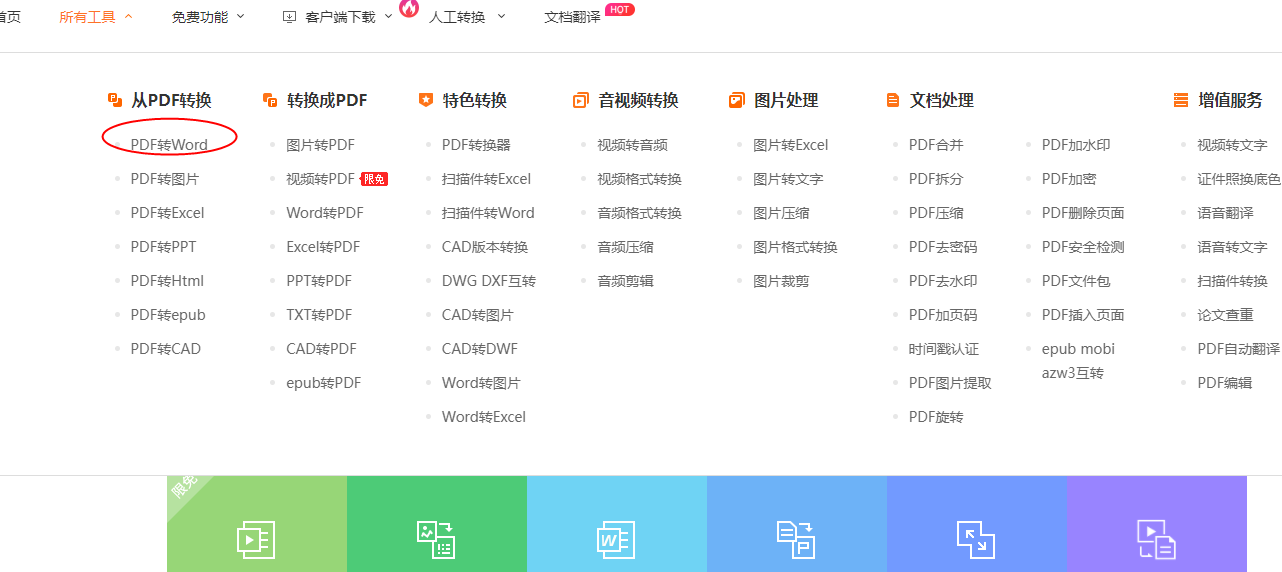 PDF格式转换成Word