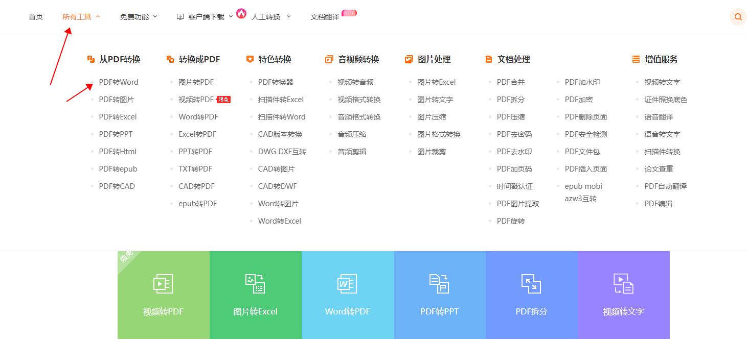 PDF文件转换成Word